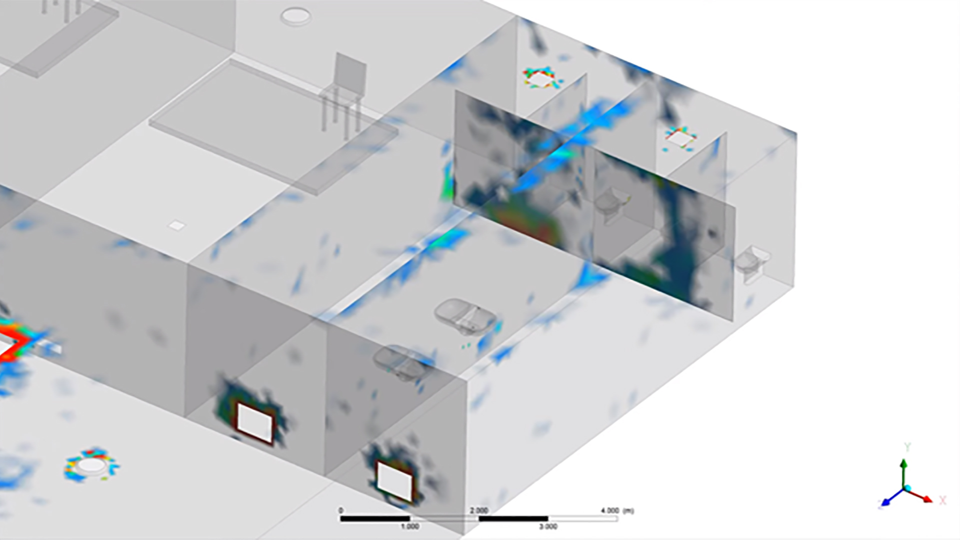 Study into Propagation of Aerosols in an HVAC System