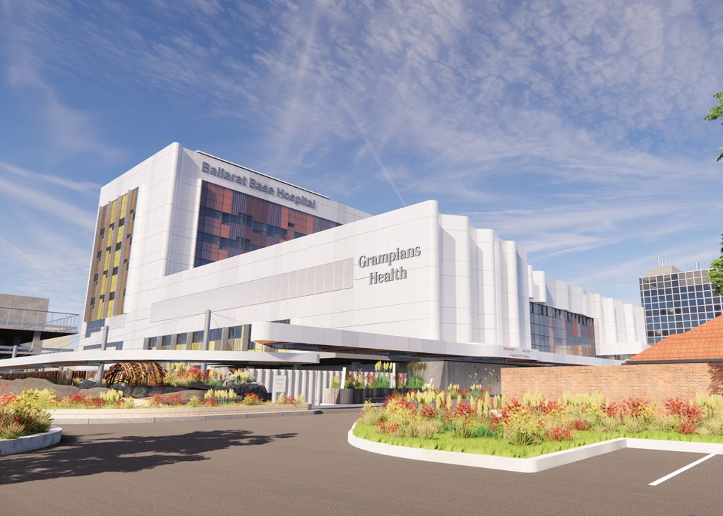 We are providing building services engineering, including Services ESD and Building IT to Stages 2 and 3 of the Ballarat Base Hospital Redevelopment project.