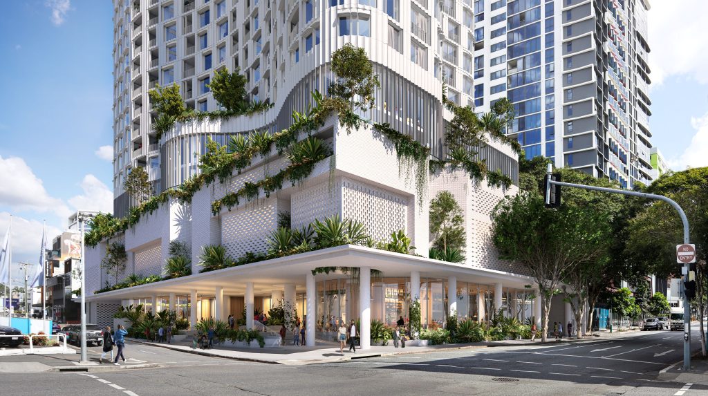 In collaboration with BVN, we are working with Build to Rent (BTR) operator Arklife to deliver a new 300 apartment tower in Fortitude Valley.